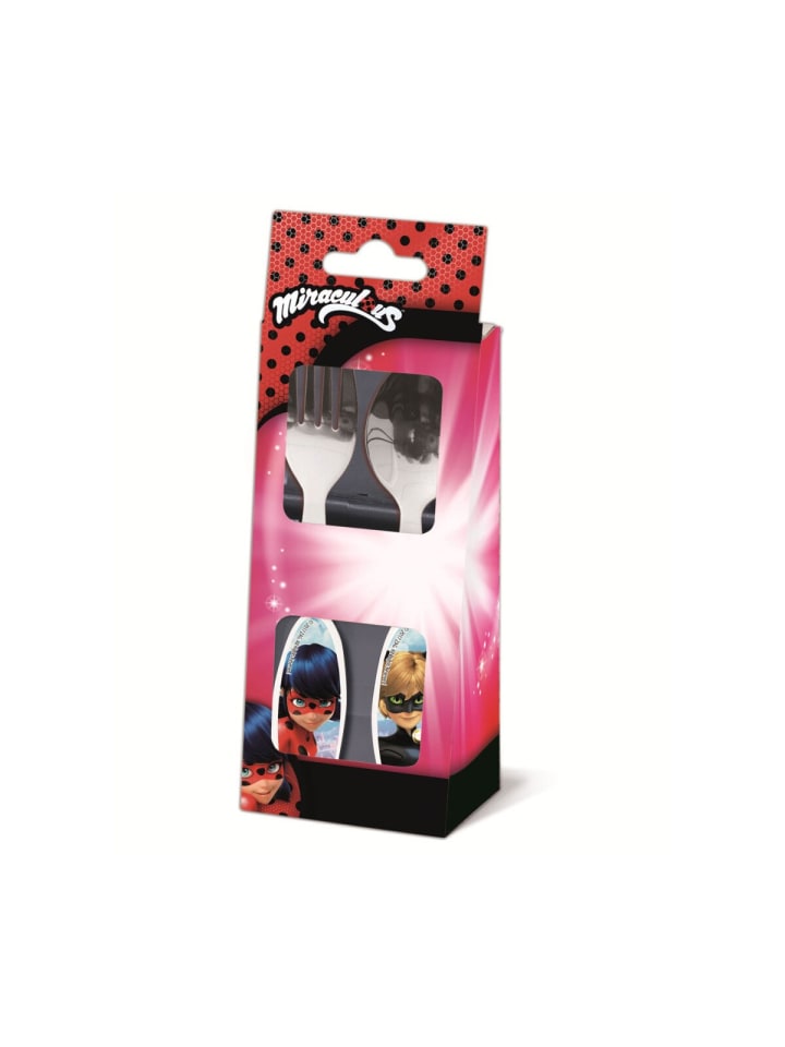 Cat Noir Heroes Metallbesteck-Set, 2-tlg.