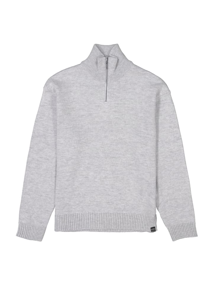 Troyer Pullover in mid grey melee