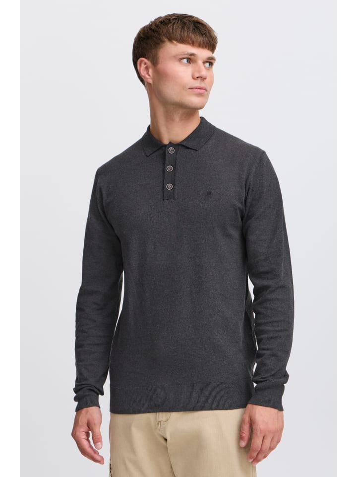 Strickpullover IDBellox in grau melange