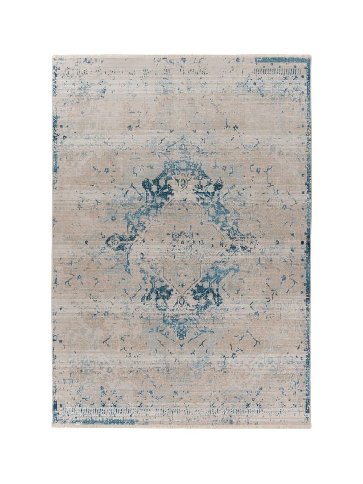 Kurzflor Teppich Martin 225 in Blau