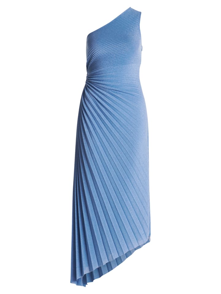 Abendkleid im Glitzer-Look in Blue Riviera