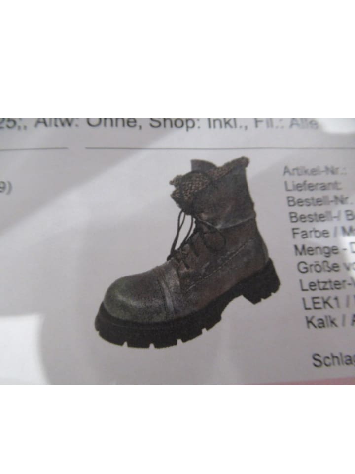 Schnürstiefel in Braun