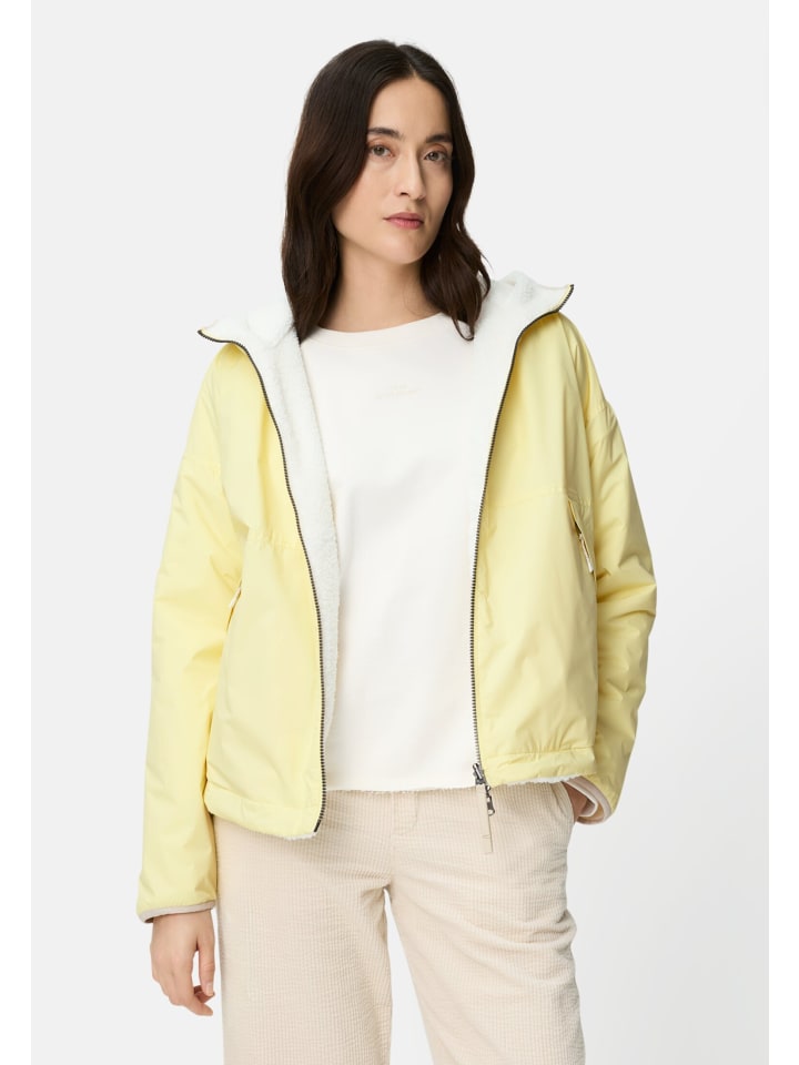 Wendeblouson mit Kapuze in Limonengelb
