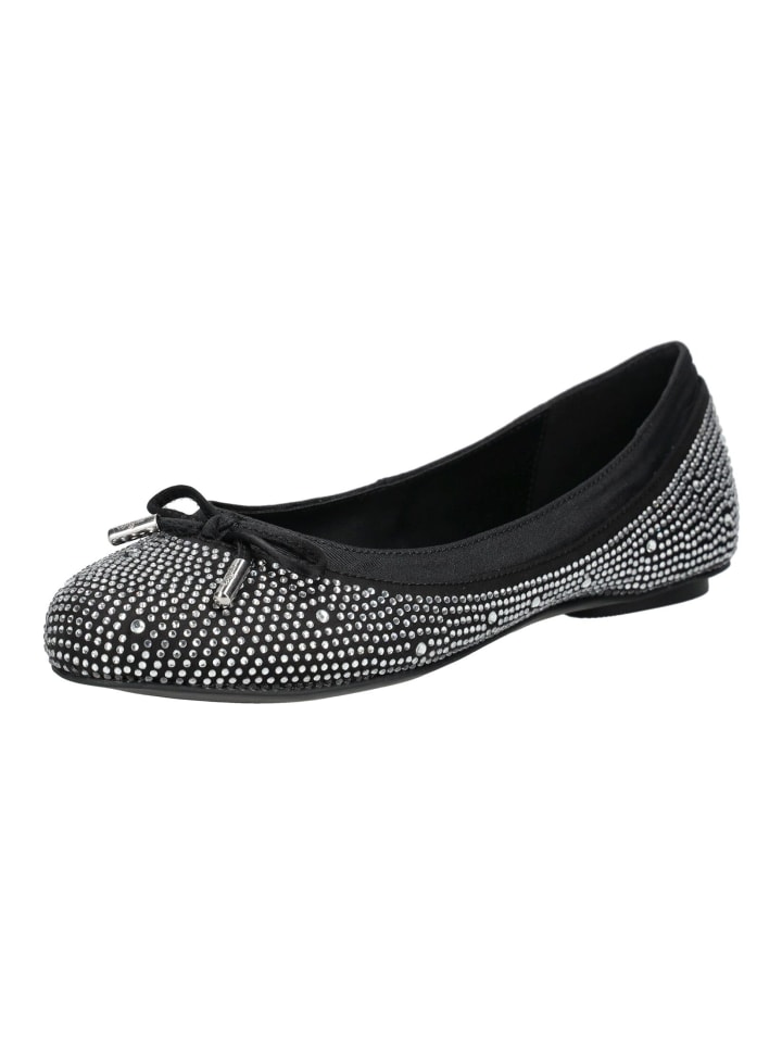 Ballerinas Schwarz/Silber