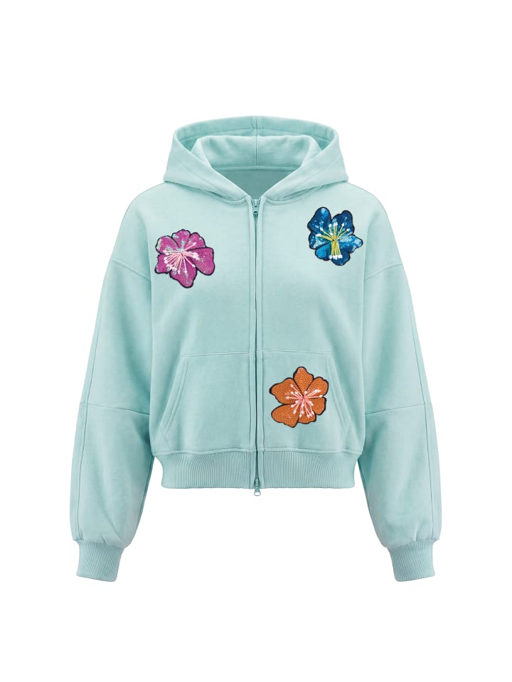 Women Hoodie in Aqua
