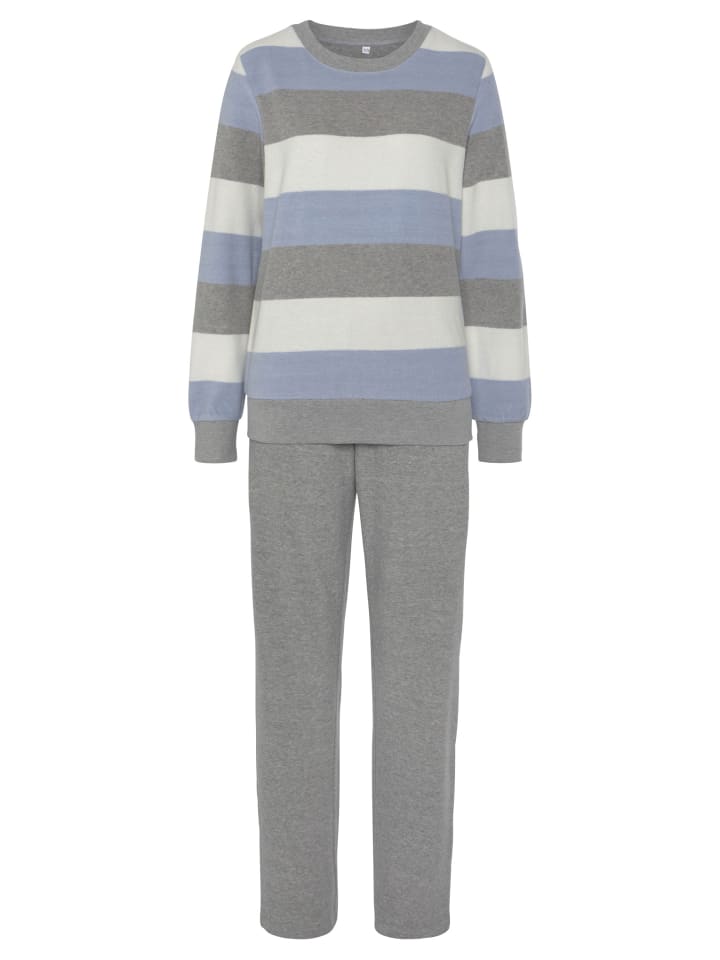 Pyjama in grau-blau