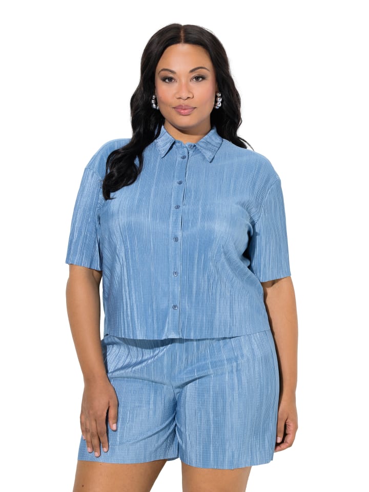 Bluse in rauchblau