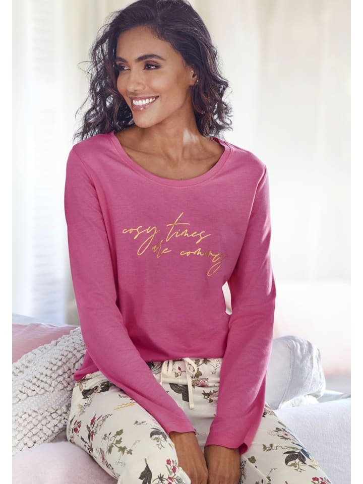Pyjamaoberteil in pink