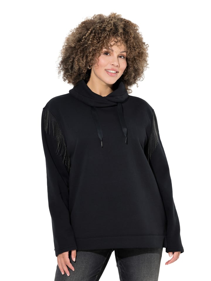 Sweatshirt in schwarz