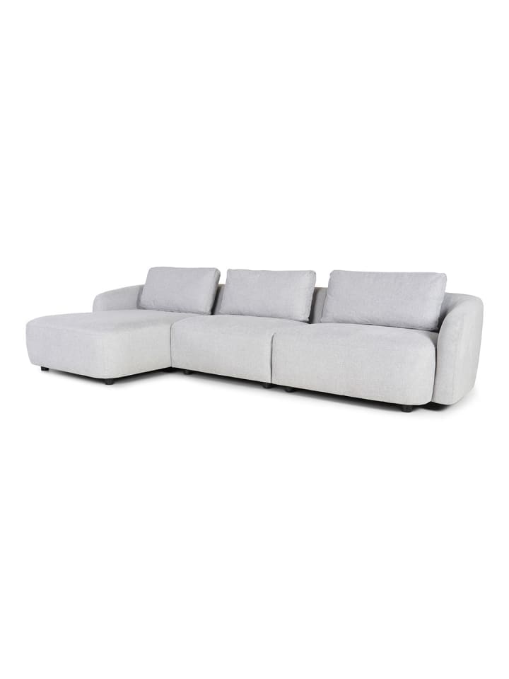 Sofa Bergen Hellgrau 162 x 312 cm