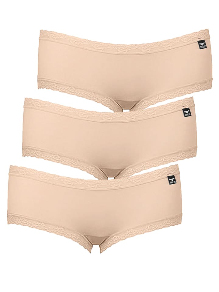 3er Pack Panty in nude