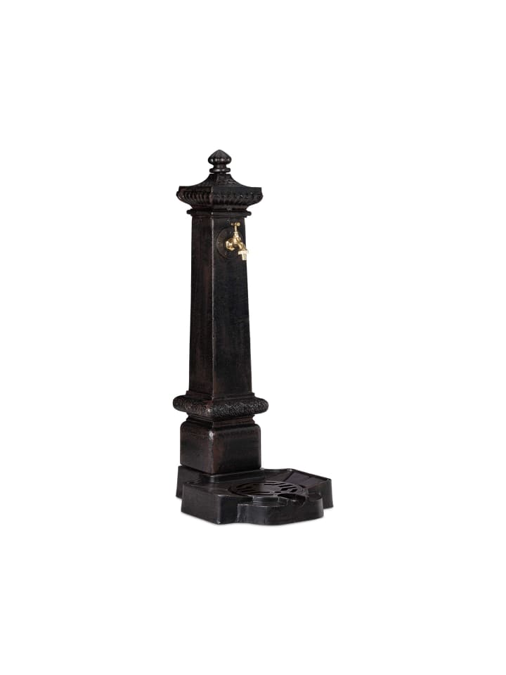 Standbrunnen in Dunkelbraun - (B)38 x (H)100 x (T)47 cm