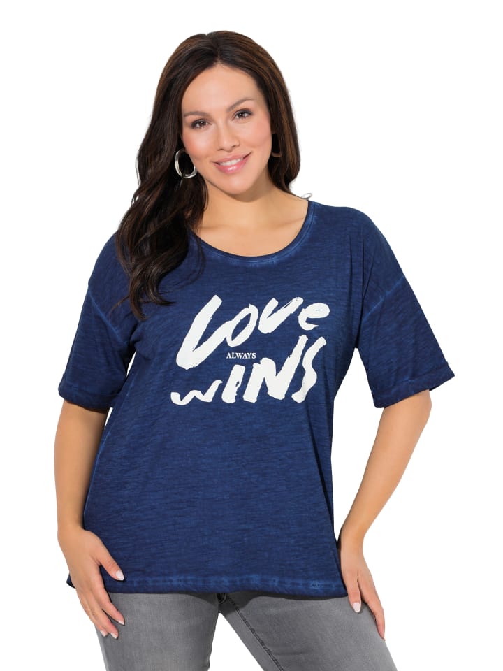 Shirt in tintenblau