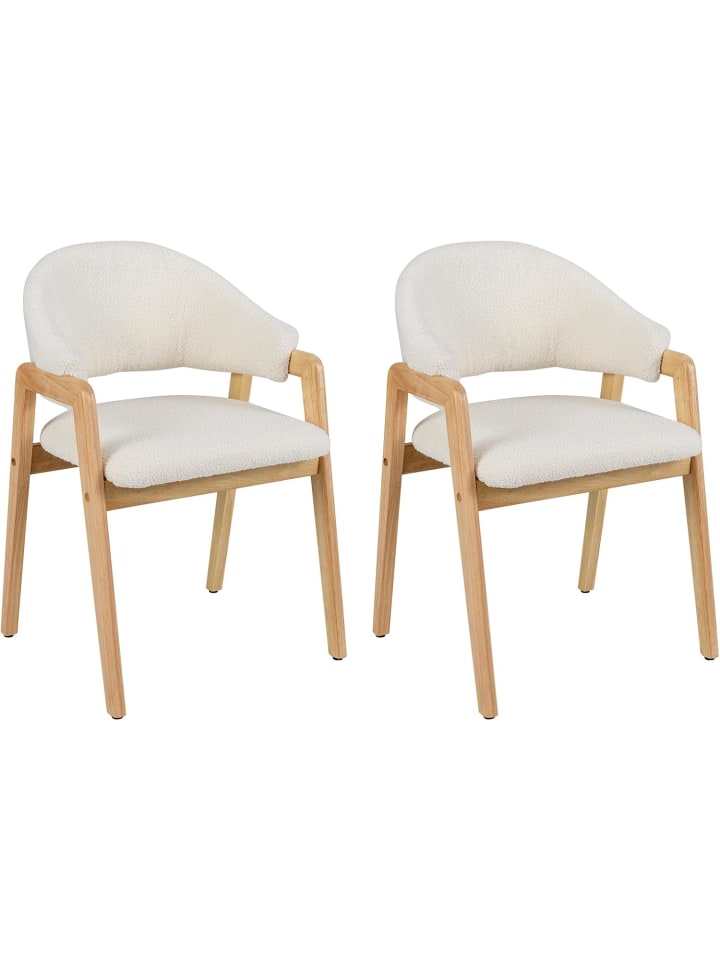2er Set Esszimmerstühle in Beige
