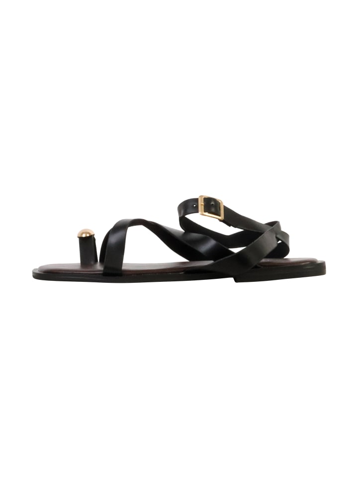 Sandalen mit Riemen Schwarz