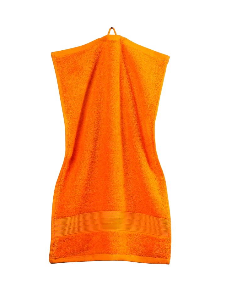 Gäste-Handtuch 3er-Pack Avantgarde in Mandarine