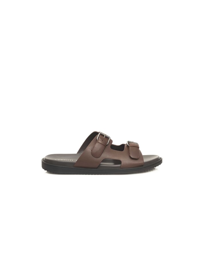 Braun Rindsleder Herren Sandale