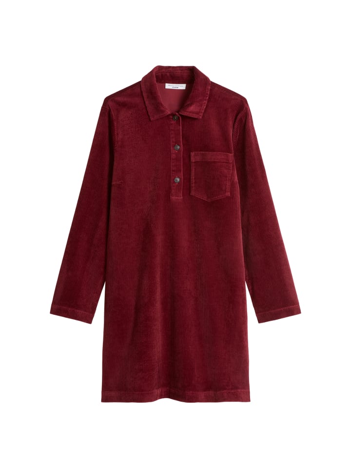 Cordkleid A-Shape in Deep Burgundy