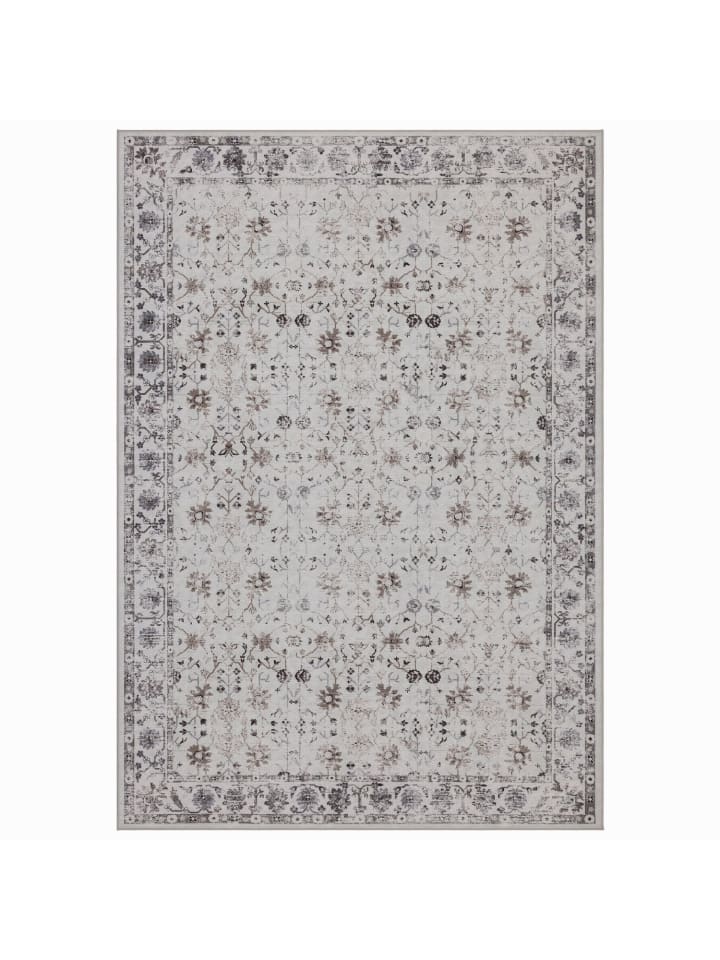 Kurzflor Teppich Inka 1142 in Creme
