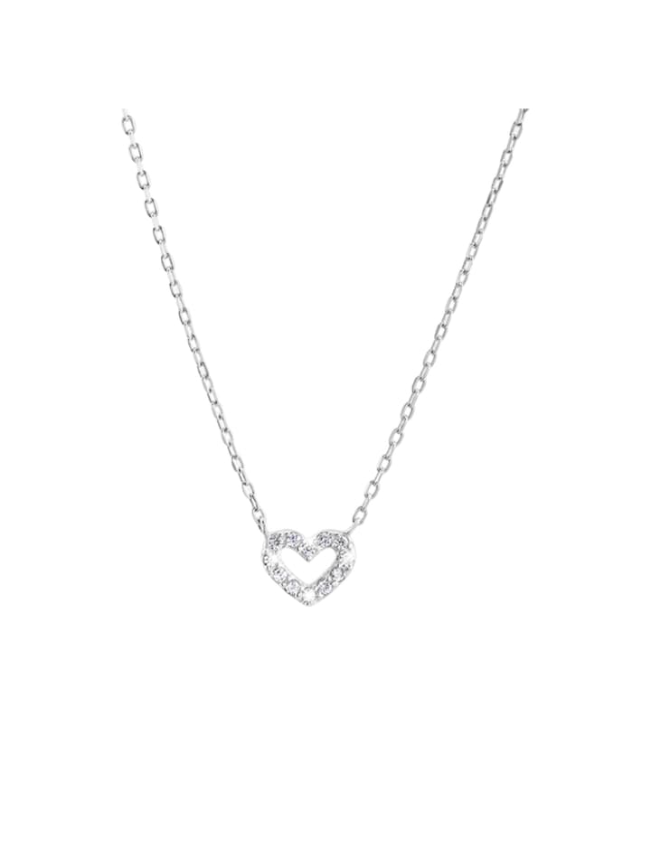 925 Silber Halskette Herz