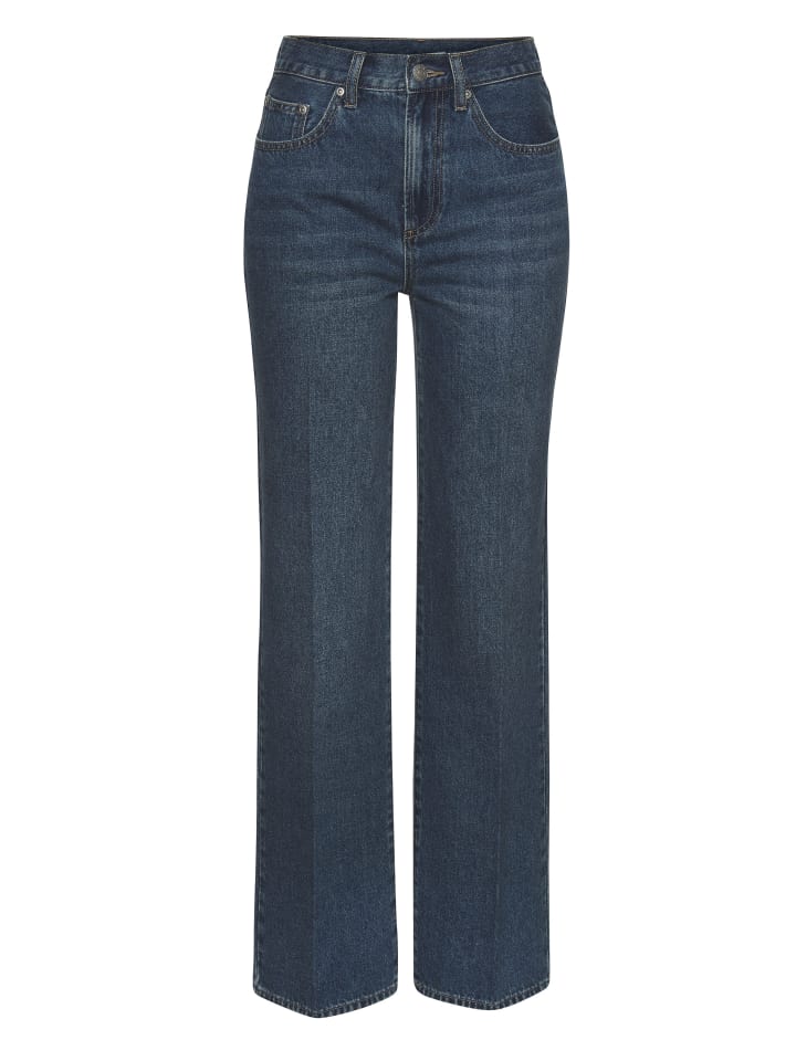 Weite Jeans in blue washed