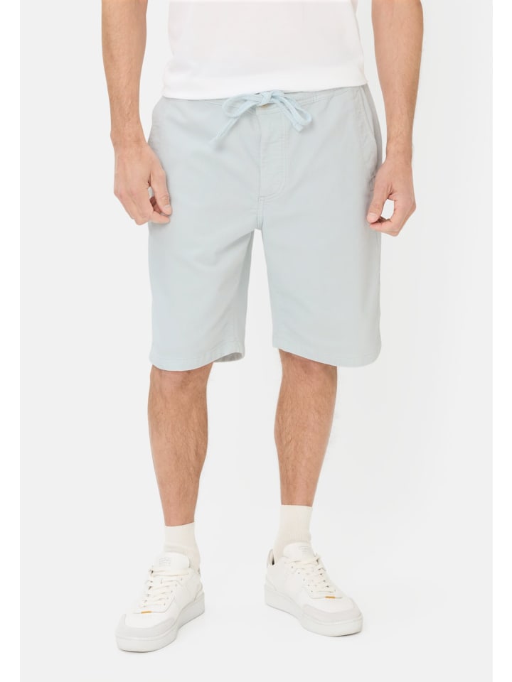 Bermuda Shorts aus Cord im Relaxed Fit in Himmelblau