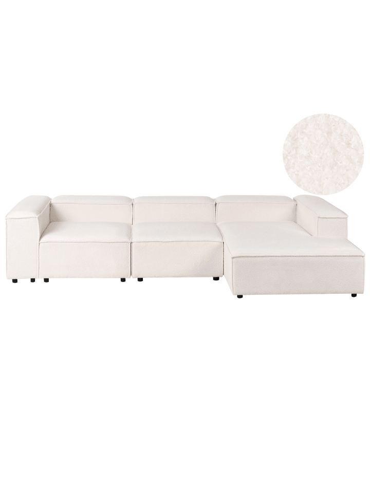 2-tlg Modulsofa ARDAL in Weiß/Schwarz linksseitig