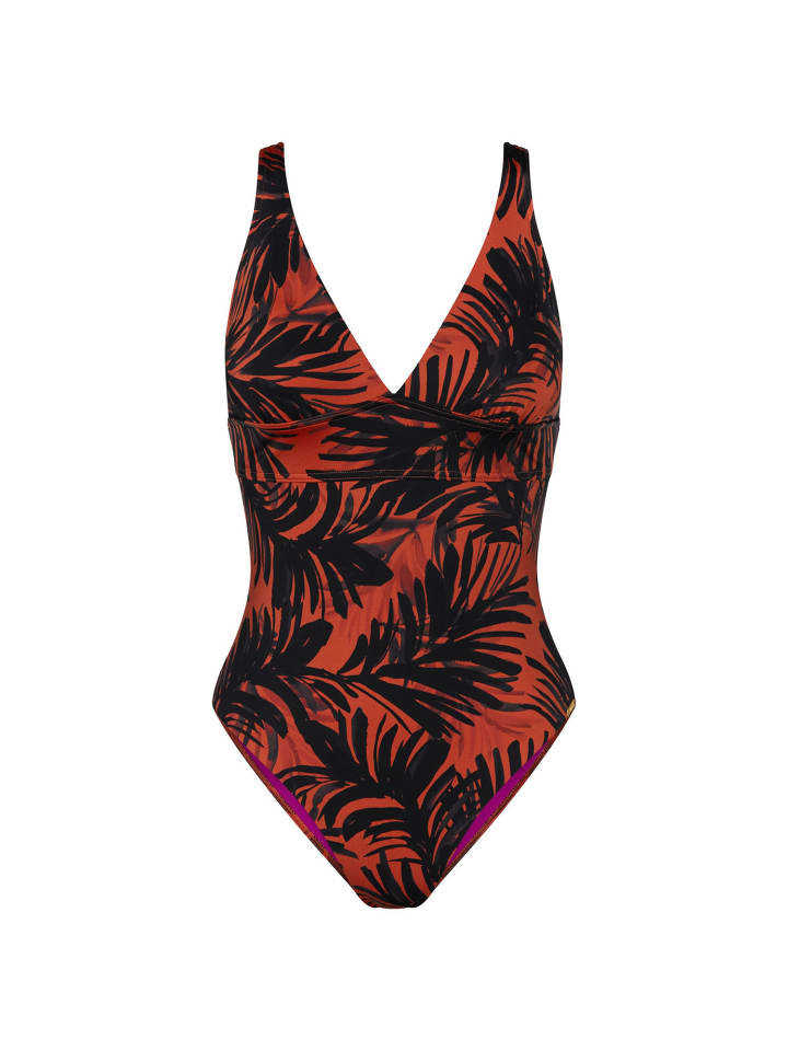 Badeanzug Red Label Summer Palm in BROWN - DARK COMBINATION