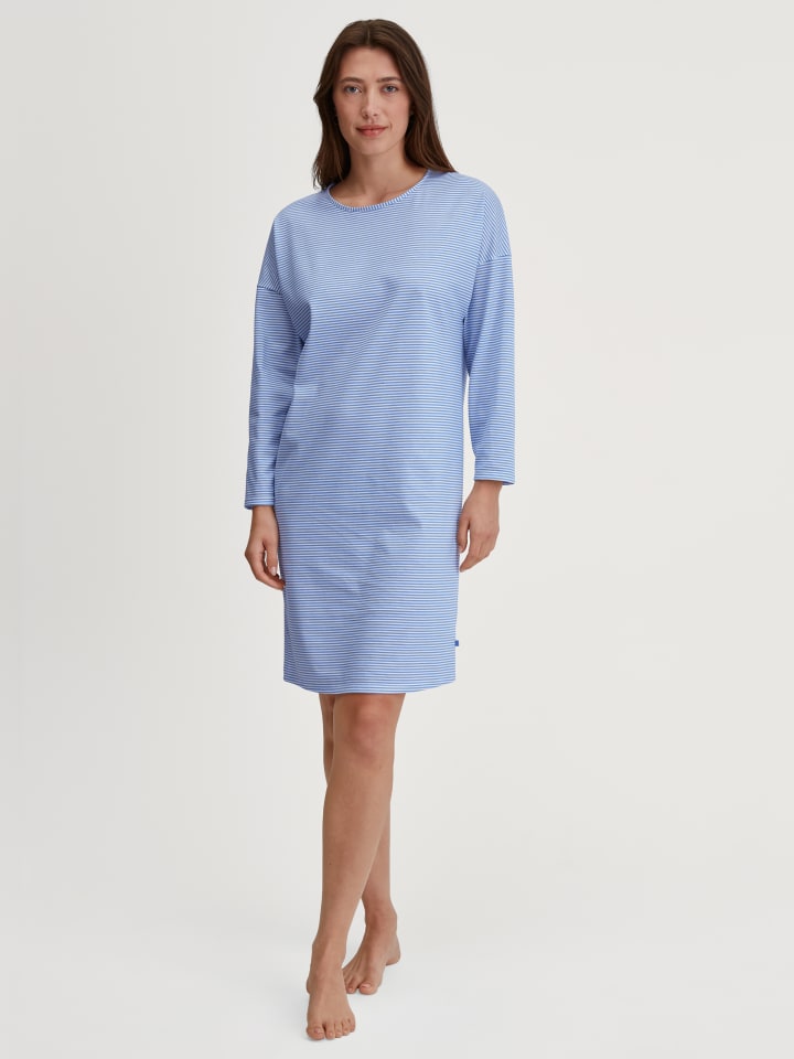 Nachthemd in hydrangea blue