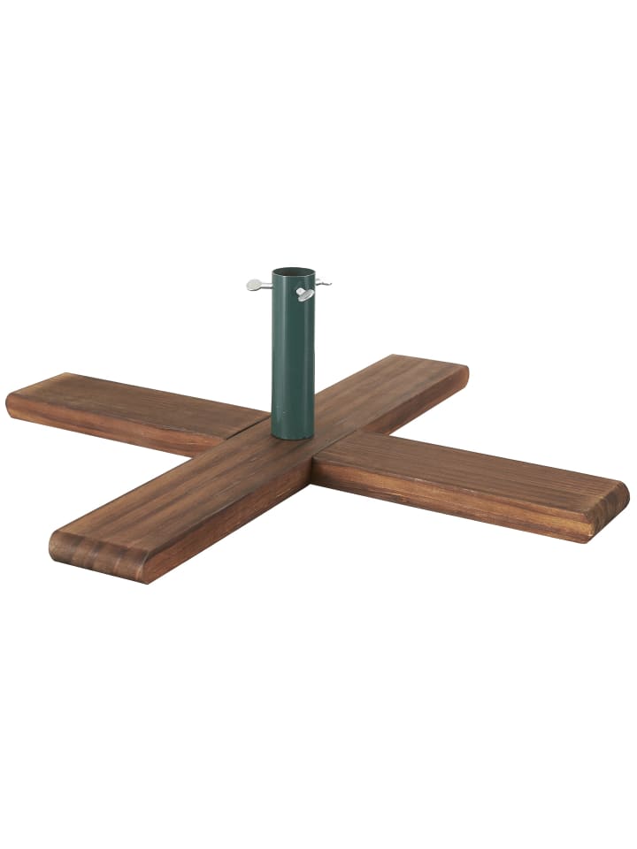 Weihnachtsbaumständer ,Granig', traditionielles Design, Holzfuß, für K