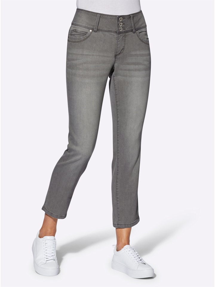 7/8-Jeans in grey-denim