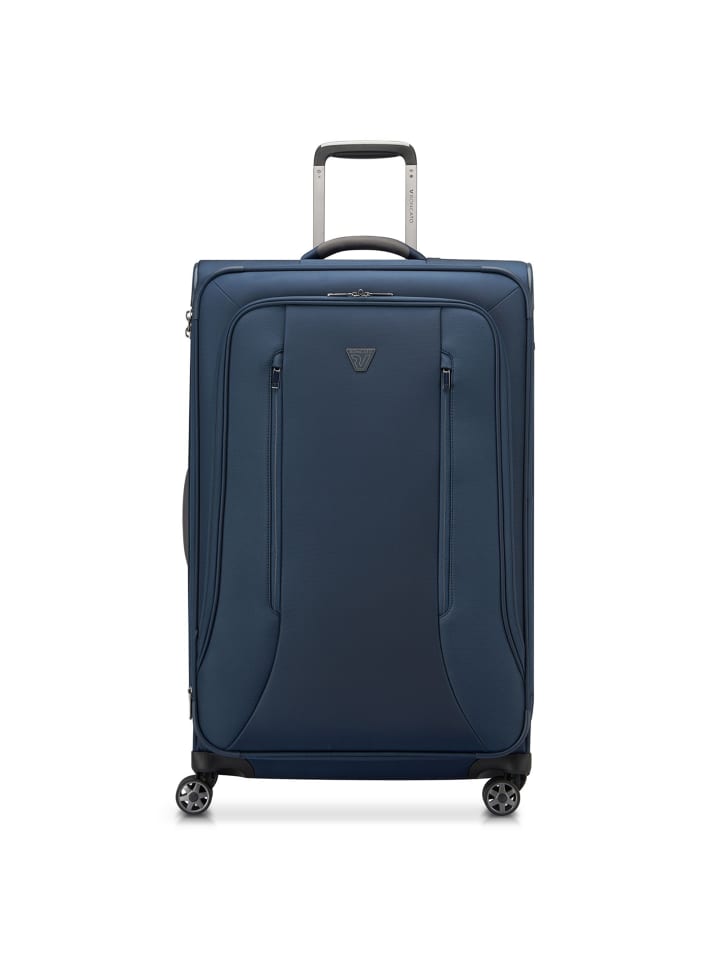 City 3.0 4 Rollen Trolley L 77 cm mit Dehnfalte blau