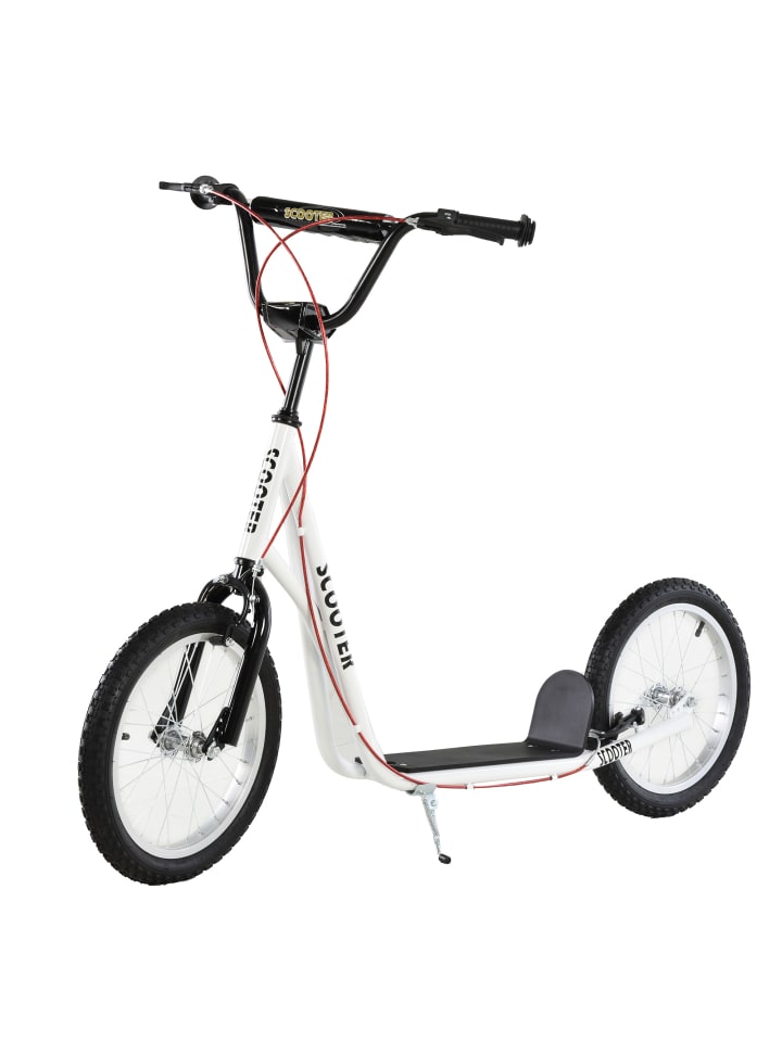 Kinderscooter in Weiß 139L x 58B x 96H cm
