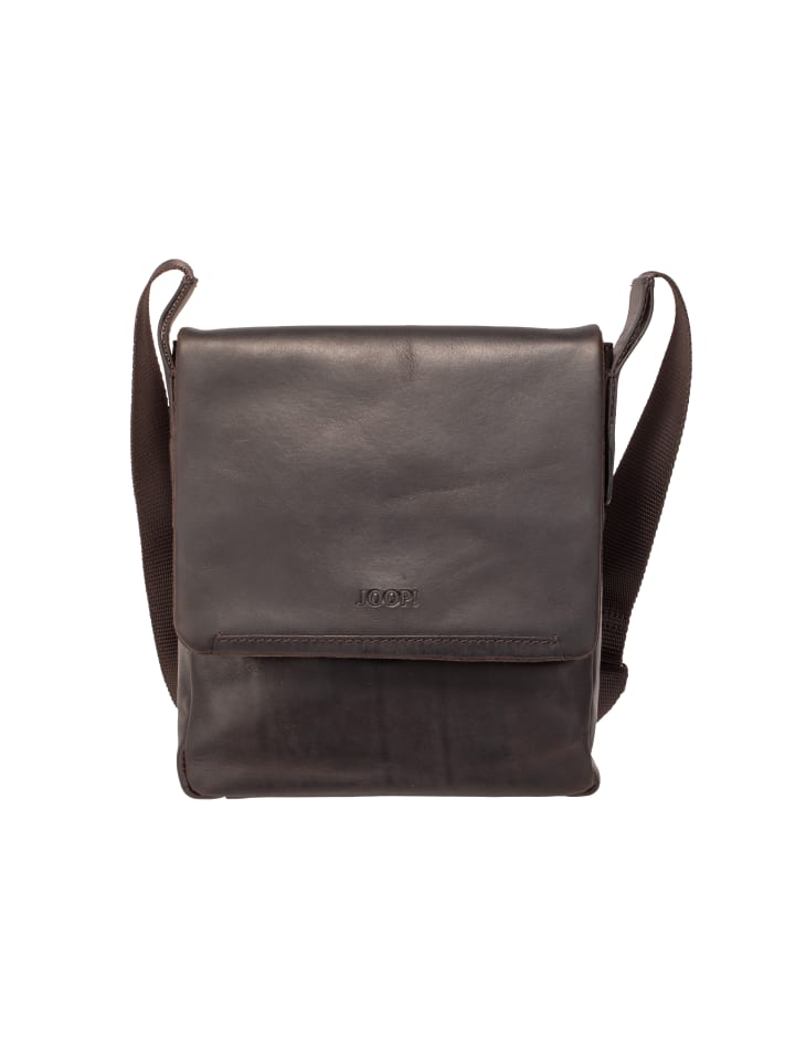Schultertasche 'Ancona Paris in Dunkelbraun 23 x 26 x 4,5 cm'