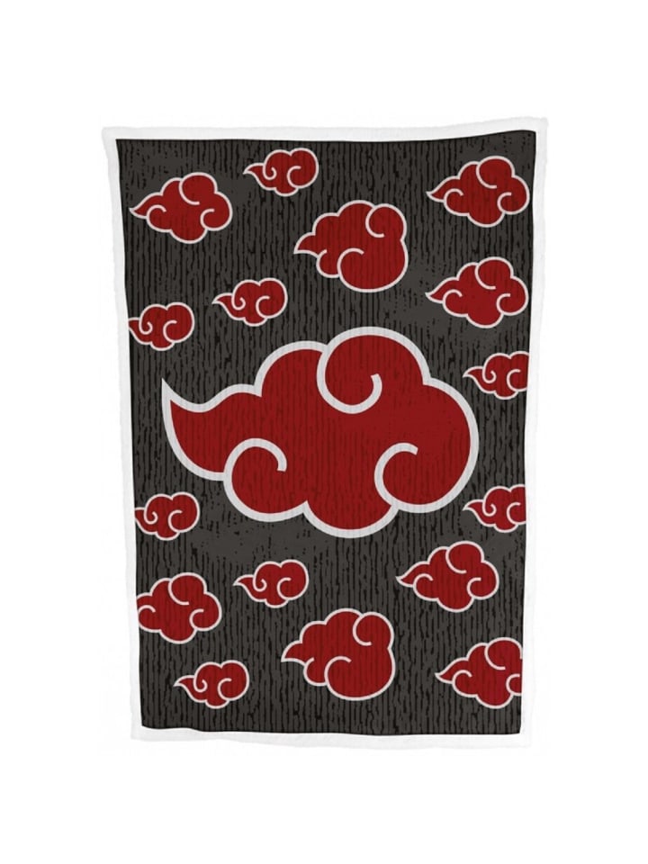 Naruto Sherpa Decke 100x150 cm Kuscheldecke weich Wohndecke in Mehrfarbig
