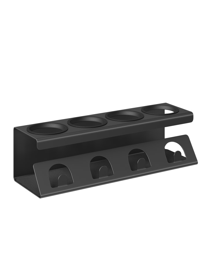 Flaschenhalter Paxton in Schwarz - (B)40 x (H)11.7 x (T)13.7 cm