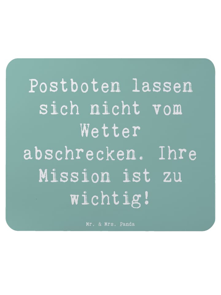 Mousepad Spruch Postbote Held mit Spruch in Meeresbrise