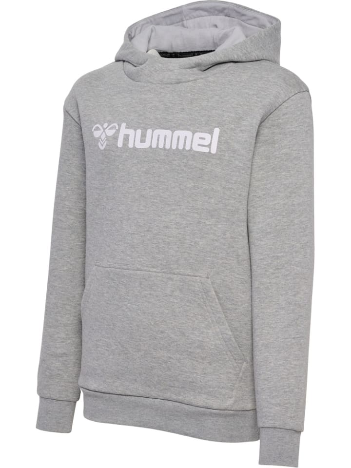 Kinder Sweatshirt "Hmlmover Cotton Hoodie Kids" in Grau