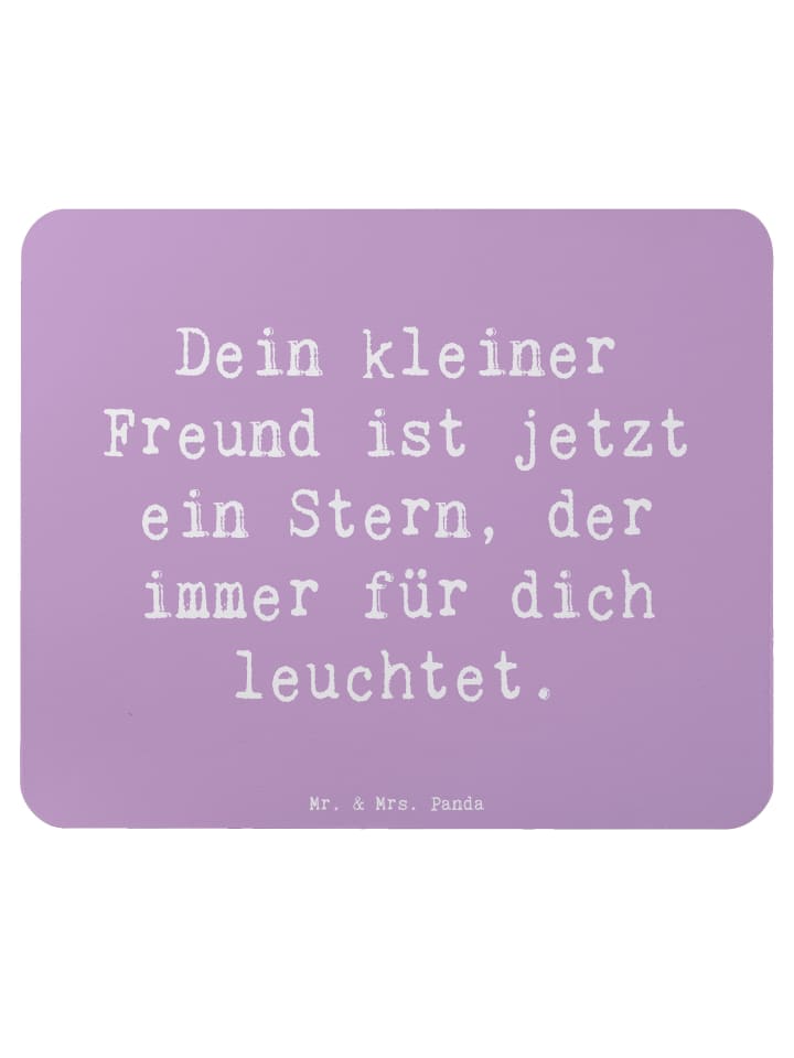 Mouse Pad Spruch Trauerbewältigung Haustierverl... in Lavendeltraum