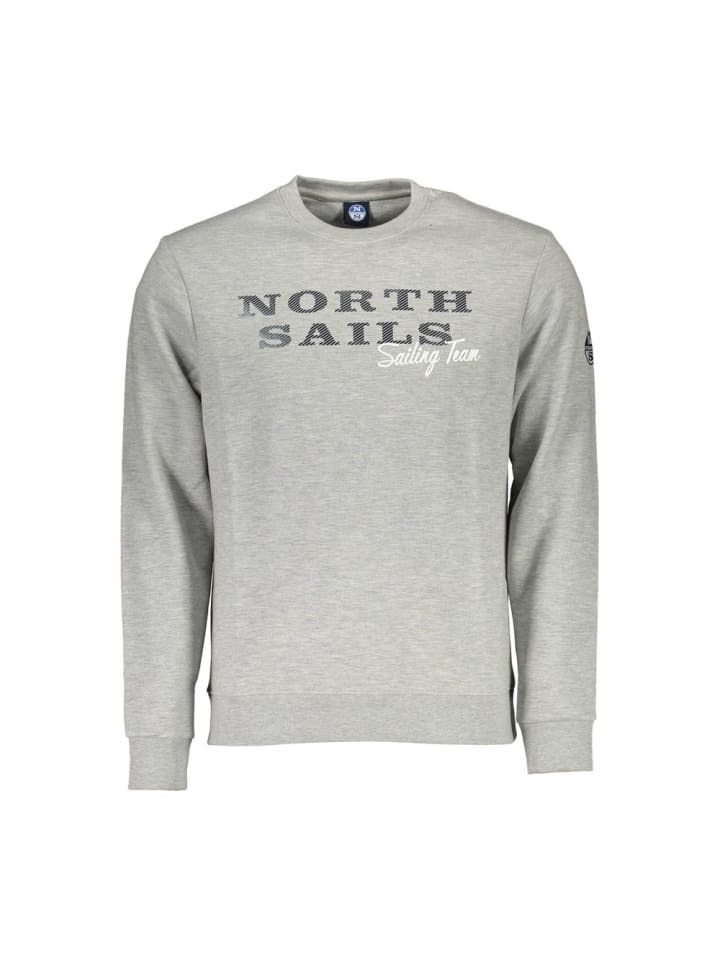 Grau Baumwolle Herren Sweatshirt