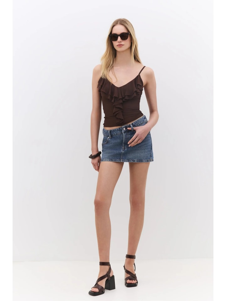 Blouse in Braun