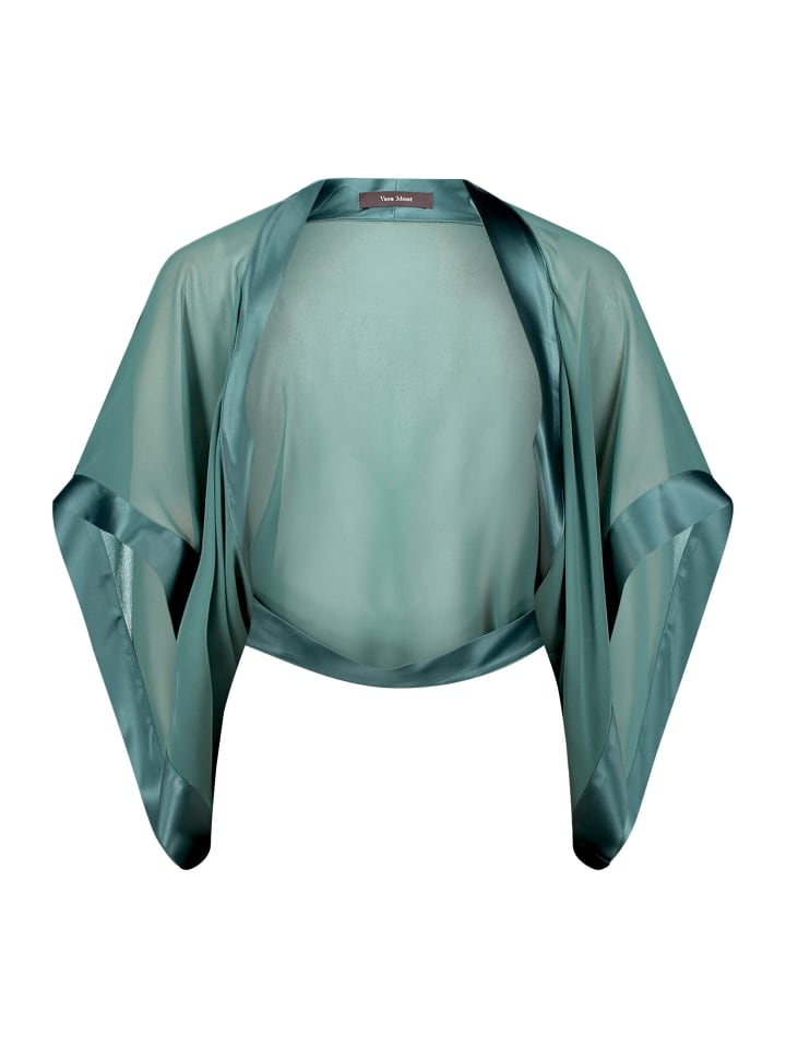 Chiffonstola mit 3/4 Arm in Dark Emerald