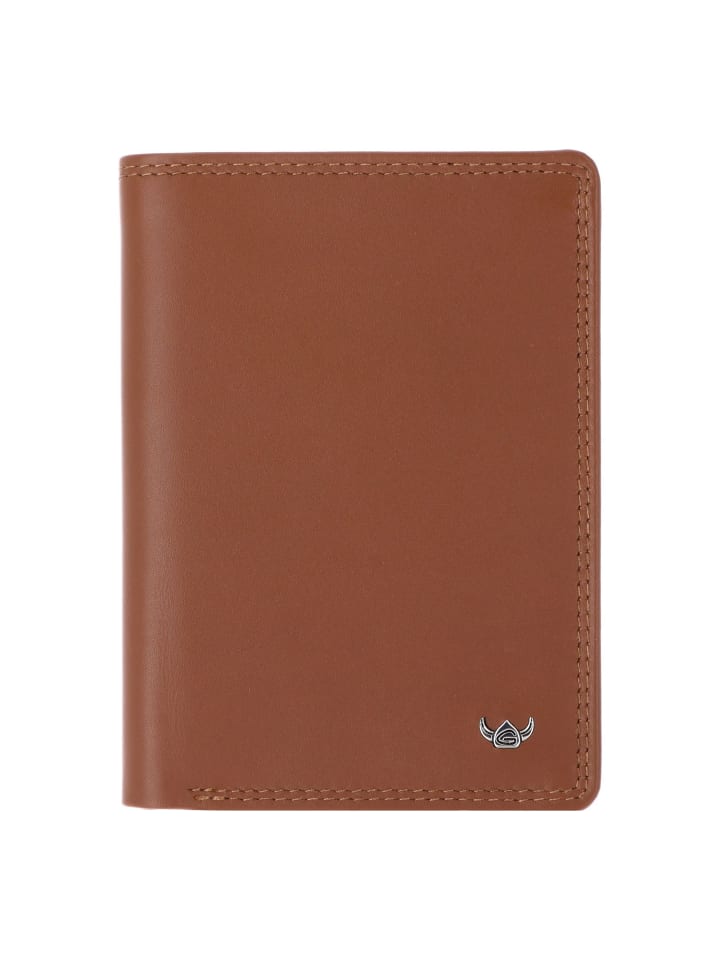 Polo Ausweisetui RFID Leder 9 cm cognac