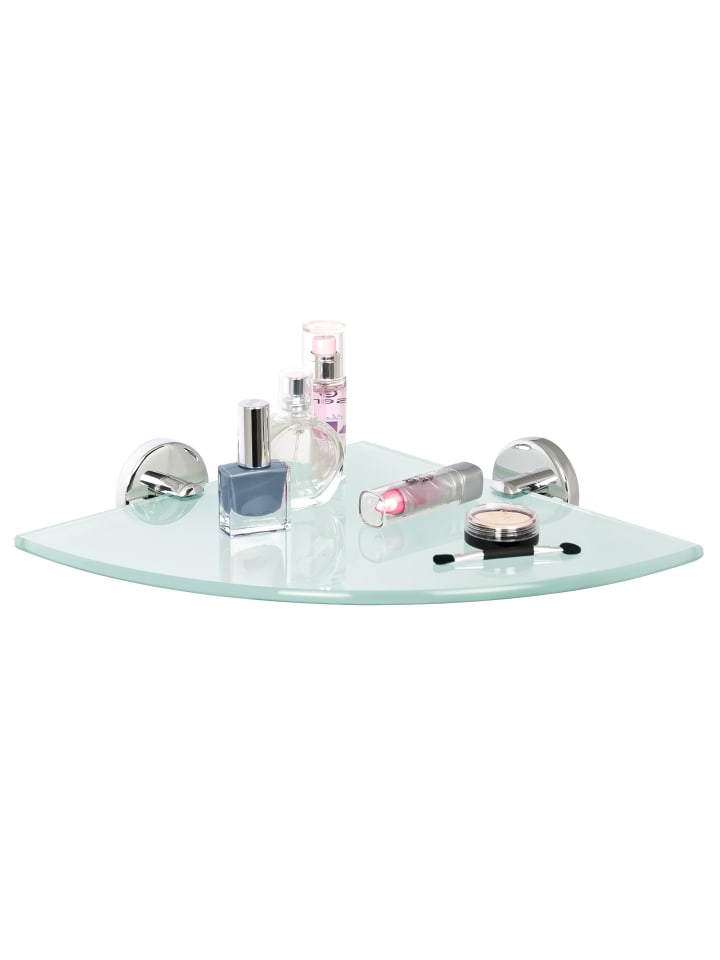 Bad-Serie LUCENTE - Glaseckablage ca. 35 x 6 x 25 cm (B/H/T)