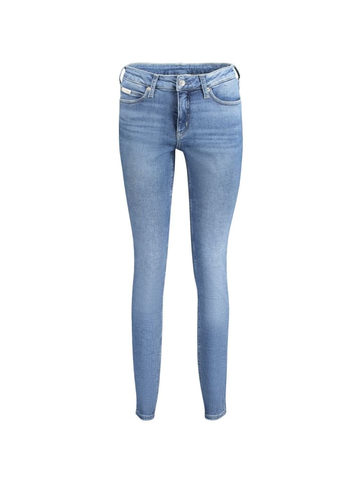 Blau Baumwolle Damen Jeans