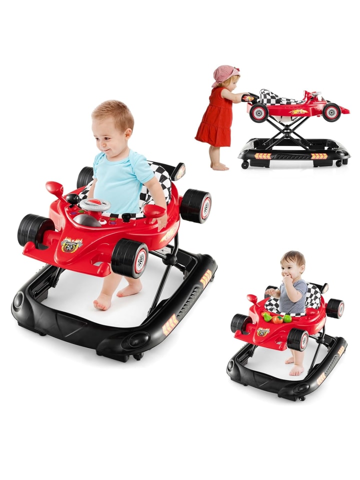 4 in 1 Baby Lauflernhilfe in Rot