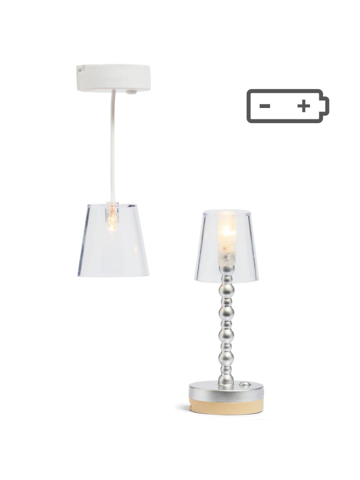Puppenhauszubehör Steh- und Deckenlampe in multicolor