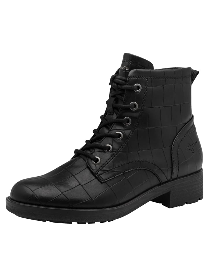 Stiefelette in BLACK CROCO