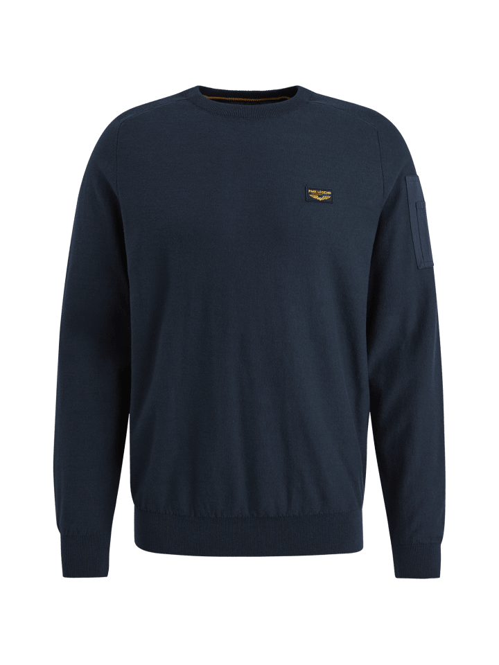 Pullover R-NECK AMERICAN CLASSIC KNIT in Blau