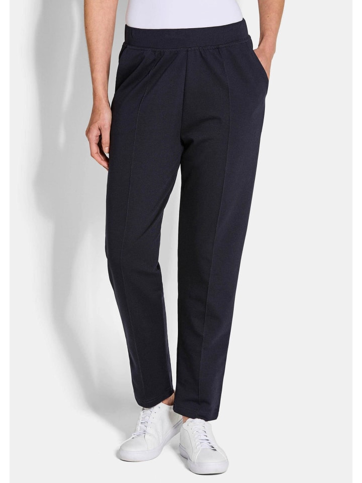 Elastische Jogpants im Doppelpack in marine / schwarz